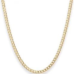 3,3mm Panzerkette weit Goldkette Collier Halskette aus 585 Gold Gelbgold 50cm