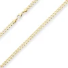 4,9mm Panzerkette weit Kette Collier Halskette aus 585 Gold Gelbgold 60cm