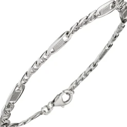 5,2mm Panzersteg-Armband Armkette Armschmuck aus 925 Silber 21cm