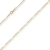 1,9mm Panzerstegkette Collier Halskette aus 585 Gold Gelbgold 50cm