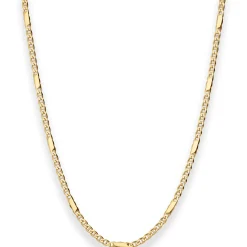 1,9mm Panzerstegkette Collier Halskette aus 333 Gold Gelbgold 50cm
