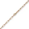 3,5mm Paper Clip Anker weit Armband Armkette aus 585 Gold Rotgold 21cm