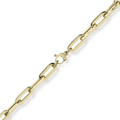 8mm Paper Clip Armband Armschmuck Armkette 585 Gold Gelbgold 19cm
