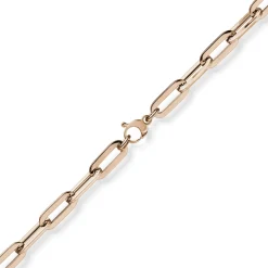 8mm Paper Clip Armband Armschmuck Armkette 585 Gold Rotgold 19cm