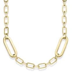 6mm Paper-Clip Kette Halskette Collier aus 585 Gold Gelbgold 90cm