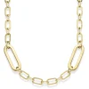 6mm Paper-Clip Kette Halskette Collier aus 585 Gold Gelbgold 50cm