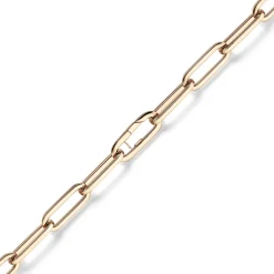 12mm Paper Clip Weit-Anker Kette Collier Halskette aus 585 Gold Rotgold 60cm