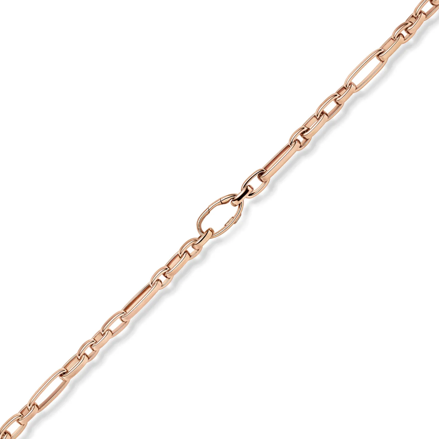 8mm Phantasie-Armband Armkette Armschmuck aus 585 Gold Rotgold 21cm