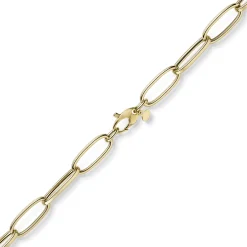 9mm Phantasie Armband Armkette aus 585 Gold Gelbgold oval vierkant 22cm