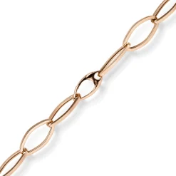 12mm Phantasie Armband Armkette aus 585 Gold Rotgold glänzend 21cm