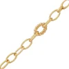16,5mm Phantasie-Armband Kettenglieder mit Kügelchen 585 Gold Gelbgold 20cm