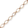 12,5mm Phantasie-Armband ovale Kettenglieder Armkette 585 Gold Rotgold 19cm