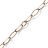 14,5mm Phantasie Halskette Collier aus 585 Gold Rotgold oval vierkant 50cm
