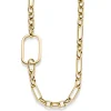 11mm Phantasie Halskette Collier mit Dekoelement 33x51mm 585 Gold Gelbgold 55cm