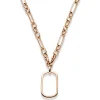 11mm Phantasie Halskette Collier mit Dekoelement 33x51mm 585 Gold Rotgold 55cm