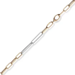 5mm Phantasie Kette Collier aus 585 Gold Weißgold Rotgold vierkant 45cm