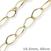 16,5mm Phantasie-Kette Halskette Collier aus 585 Gold Gelbgold 60cm