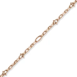16mm Phantasie-Kette Halskette Collier aus 585 Gold Rotgold 55cm