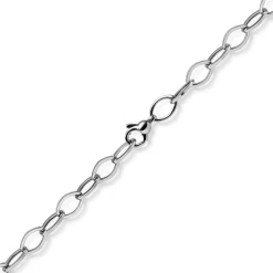 7mm Phantasie-Kette Halskette Collier aus 585 Gold Weißgold glänzend 50cm