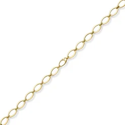 12,5mm Phantasie-Kette Halskette ovale Kettenglieder 585 Gold Gelbgold 45cm