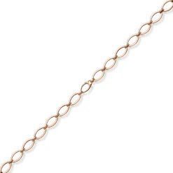 12,5mm Phantasie-Kette Halskette ovale Kettenglieder 585 Gold Rotgold 45cm