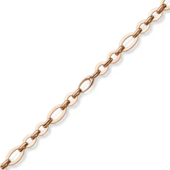 18,5mm Phantasie-Kette Halskette ovale Kettenglieder 585 Gold Rotgold 50cm