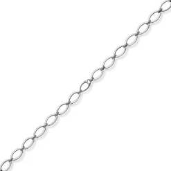 12,5mm Phantasie-Kette Halskette ovale Kettenglieder 585 Gold Weißgold 50cm