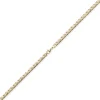 6,5mm Phantasiekette Kette Collier Halskette, 585 Gold Gelbgold, glänzend, 60cm