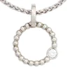 12,7mm Platinanhänger Anhänger Ring 950 Platin Diamant 0.05Ct W/SI Brillant