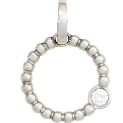 12,7mm Platinanhänger Anhänger Ring 950 Platin Diamant 0.05Ct W/SI Brillant