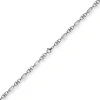 5,5mm Platte-Steigbügel Kette Collier Halskette aus 585 Gold Weißgold 55cm