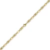5,5mm Platte-Steigbügel Kette Collier Halskette, 750 Gold Gelbgold, 55cm
