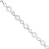 17,1mm Ringel Armband Armkette Armschmuck mit Struktur, 925 Silber, 20cm