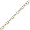 20mm Ringkette Phantasie-Kette Halskette aus 585 Gold Gelbgold Weißgold 50cm