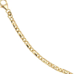 3,9mm Rockwellarmband Armband X-Panzerkette 333 Gold Gelbgold massiv 19cm