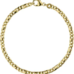 3,2mm Rockwellarmband Armkette Armband X-Panzerkette 333 Gold Gelbgold 18,5cm