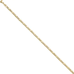 3,2mm Rockwellarmband Armkette Armband X-Panzerkette 333 Gold Gelbgold 18,5cm