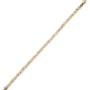 3,5mm Rockwell Armband Armkette, 585 Gold Gelbgold, 19cm, mattiert