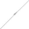 1,1mm Rund-Ankerkette aus 750 Gold Weißgold Kette Collier Halskette, 80cm