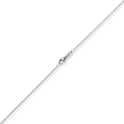 1,5mm Rund-Ankerkette aus 585 Gold Weißgold Kette Collier Halskette, 42cm