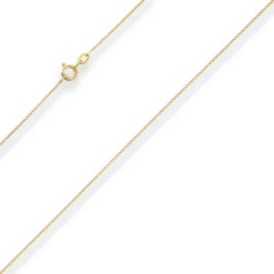 1,1mm Rund-Ankerkette Collier Halskette aus 375 Gold Gelbgold 38cm