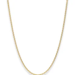 1,5mm Rund-Ankerkette Collier Halskette aus 375 Gold Gelbgold 40cm