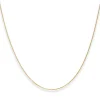 1,1mm Rund-Ankerkette Collier Halskette aus 375 Gold Gelbgold 40cm