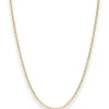 1,5mm Rund-Ankerkette Collier Halskette aus 333 Gold Gelbgold 45cm