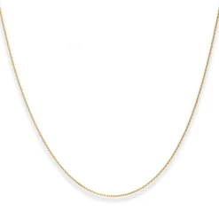 1,1mm Rund-Ankerkette Collier Halskette aus 375 Gold Gelbgold 42cm
