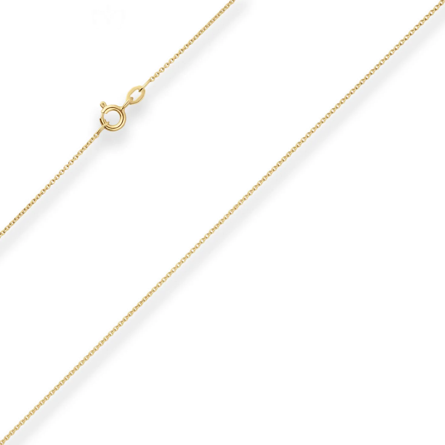 1,1mm Rund-Ankerkette Collier Halskette aus 333 Gold Gelbgold 36cm