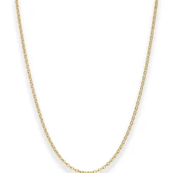 1,5mm Rund-Ankerkette Collier Halskette aus 333 Gold Gelbgold 40cm