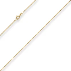1,5mm Rund-Ankerkette Collier Halskette aus 333 Gold Gelbgold 38cm
