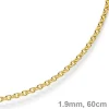 1,9mm Rund-Ankerkette 585 Gold Gelbgold Kette Collier Halskette 60cm