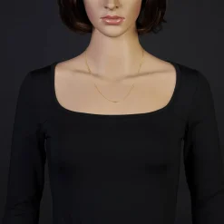 1,9mm Rund-Ankerkette 750 Gold Gelbgold Kette Collier Halskette, 50cm
